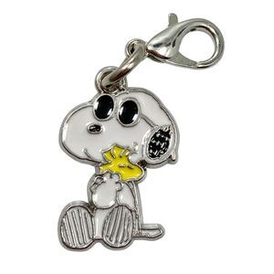 Joe Cool Peanuts Snoopy Woodstock Clip On Charm Zipper Pull Purse Charm Signed